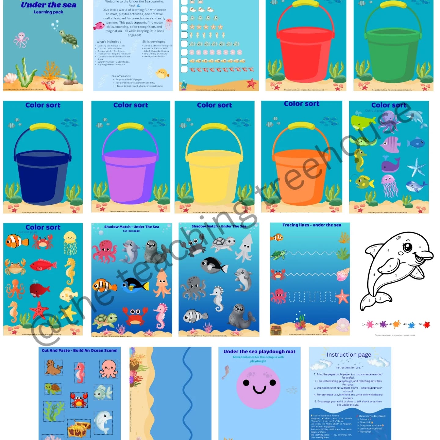 Under The Sea Learning Pack - Image 2