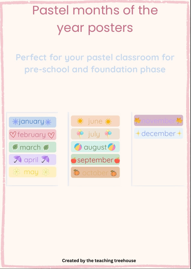 Pastel Classroom Poster Bundle - Image 5