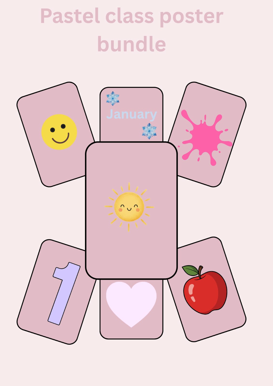 Pastel Classroom Poster Bundle